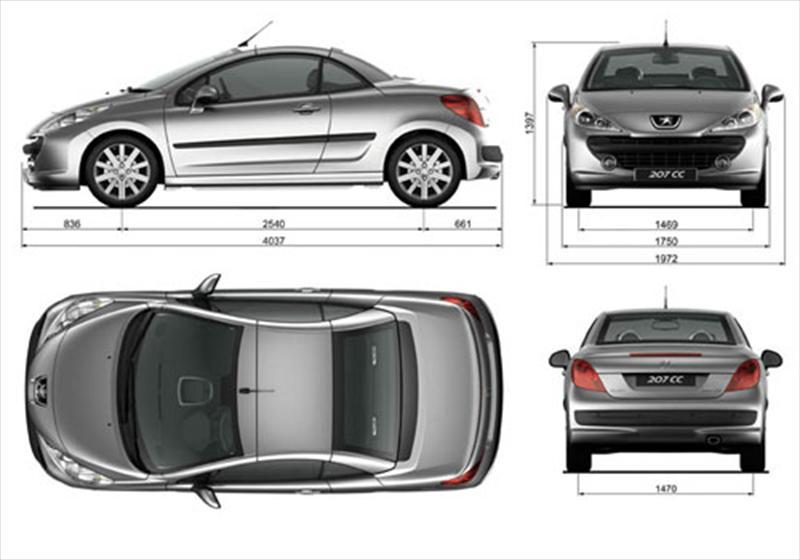 207 peugeot габариты